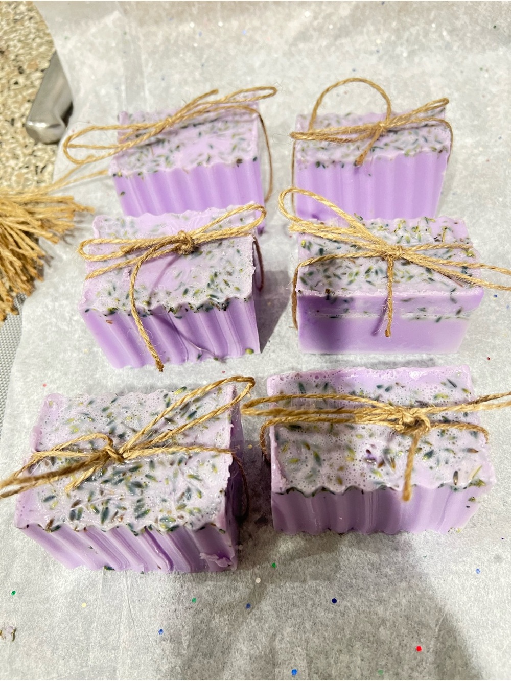 Handmade Lavender Soap Bar - Purple